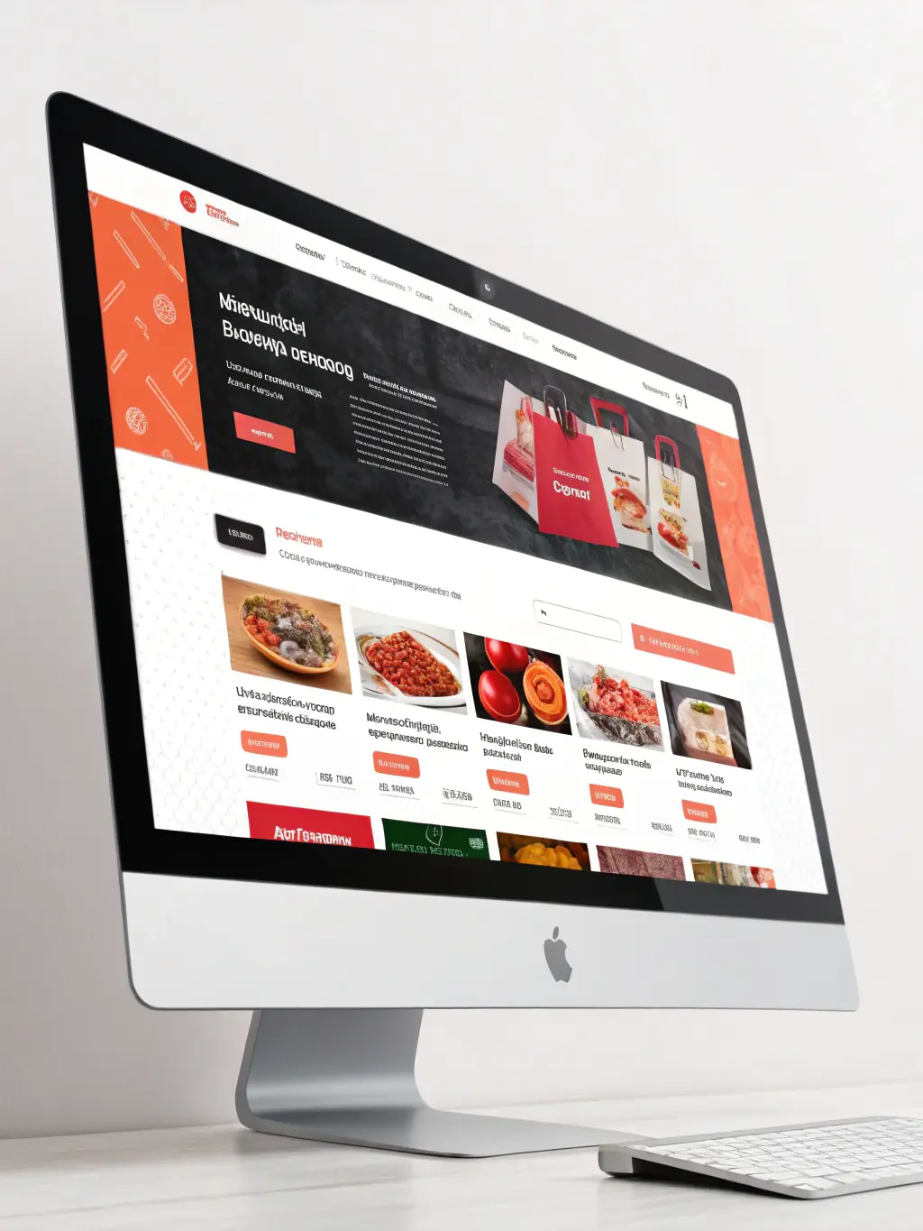 A vibrant image showcasing a pre-made website template designed for a modern online store, featuring high-quality product images and a user-friendly interface.